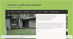 Desktop Screenshot of norbertslandscapeirrigation.com