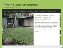 Tablet Screenshot of norbertslandscapeirrigation.com